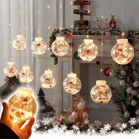 Гірлянда  Ялинка у кульці зі снігом – Справжня зимова казка для вашого дому!